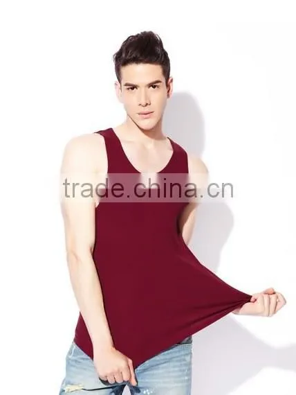 Custom Cheap Men Cotton Vest photo-2