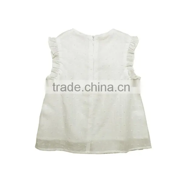 Fashion Boutique Infant Girls Clothes Summer Ruffle Sleeve Smocking Design Voile Swing Baby Dress photo-2