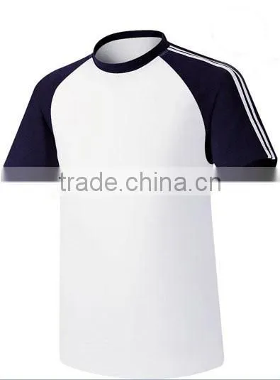 Cotton Red&white Two Tone Plain t Shirt for Men photo-4