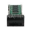Motorized Insert Magnetic Card Reader For Kiosk , Smart Card Reader With RS232 Interface