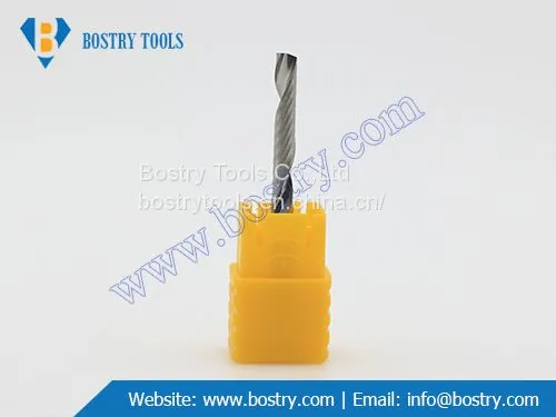 Solid Carbide Single Flute Spiral End Mill Milling Cutter Wood Plastic Cnc Router Bits Cnc Tool Bits photo-5