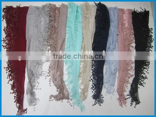 Latest New Fashion Small Neck Lace Scarf Factory China photo-2