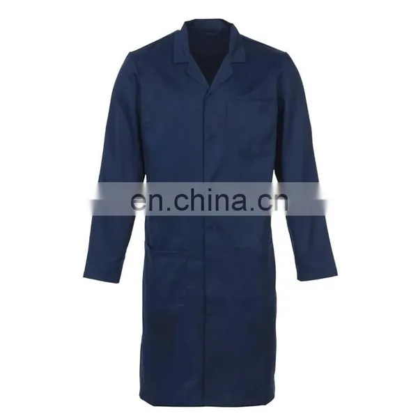 China Factory Cheap White Chemical Men Acid Resistant Lab Coat Designs photo-3
