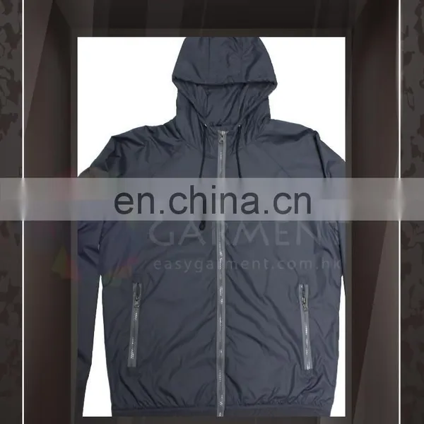 Custom Design Hot Sales Outdoor Waterproof Zip Plain Black Kids Work Jacket