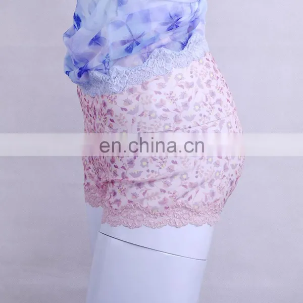 Well Sold Transparent Flower Printed Ladies Boyshort Panty photo-3