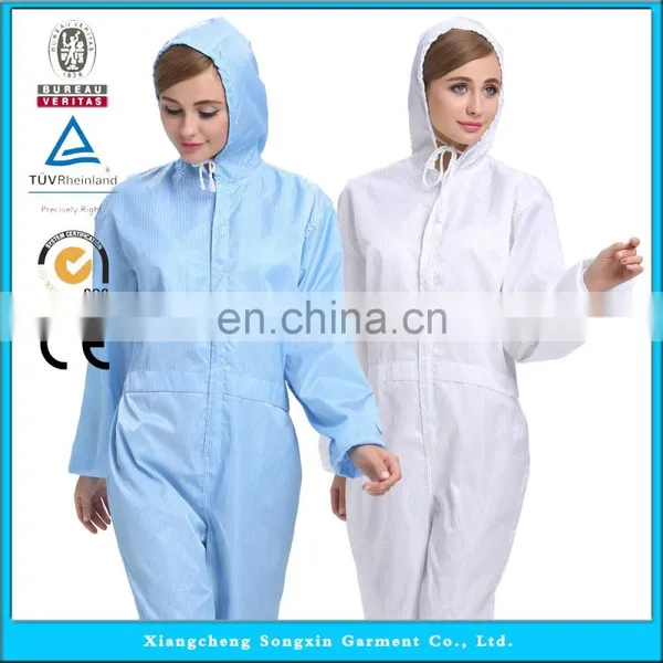 ESD Cleanroom Garment , Antistatic Cleanroom Smock/Coverall/Suit/Clothing/Clothes/Workwear Protective photo-3