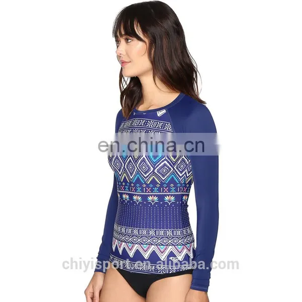Custom Made New Designs High Quality Digital Printed Rashguards For Womens photo-3