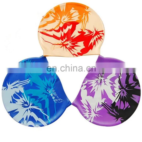 Country Flag Waterproof 100% Silicone Swim Cap photo-6