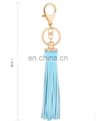 Tassel Key Chain, Genuine Leather Tassel Keychain,Tassel Purse Charm photo-2