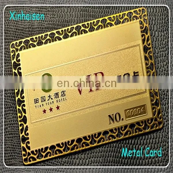 Plated High Quality Metal Magnetic Stripe Credit Card Metal Name Card photo-4