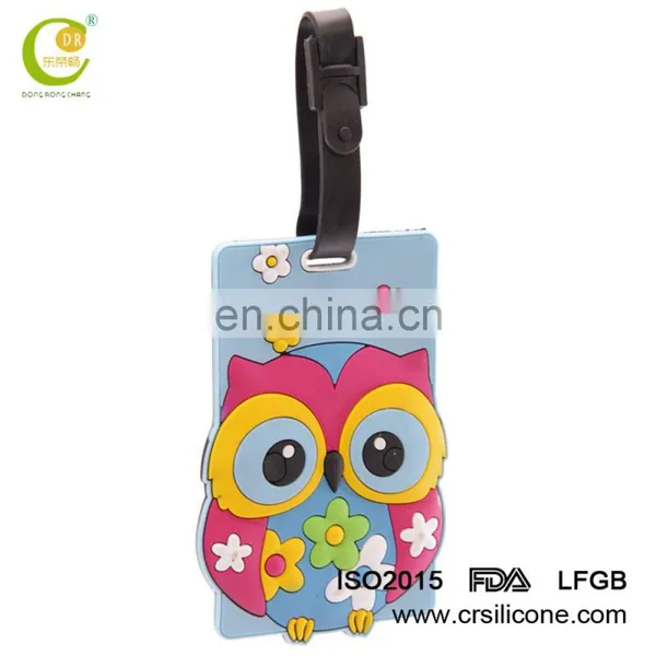 Factory Direct Sale Custom Eco-Friendly Pvc Baggage Tags Silicone Luggage Tag photo-4