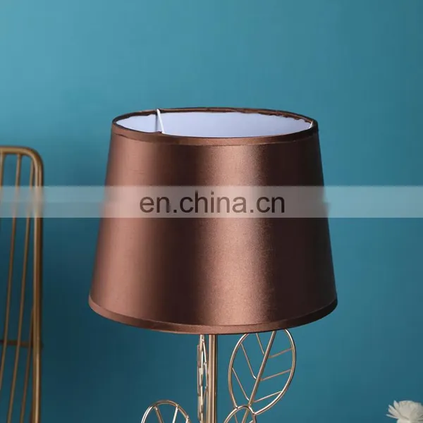 Popular New Design Living Room Decor Gold Leaf Shape Luxury Bedside Lamps for Hotel Home photo-2