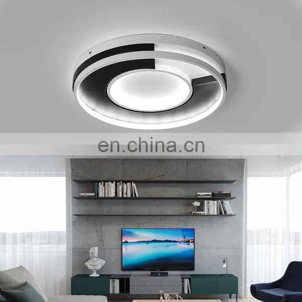 Black and White Simple LED Ceiling Lighting photo-4