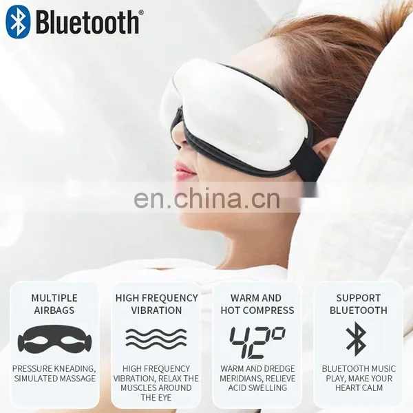 Electric Vibrating Bluetooth Massage For Eye Heated Portable Wireless Sonic Eye Massager photo-3