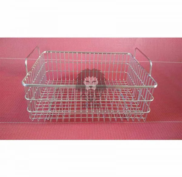 Stainless Steel Wire Basket With Handle for Industrial Ultrasonic Cleaner