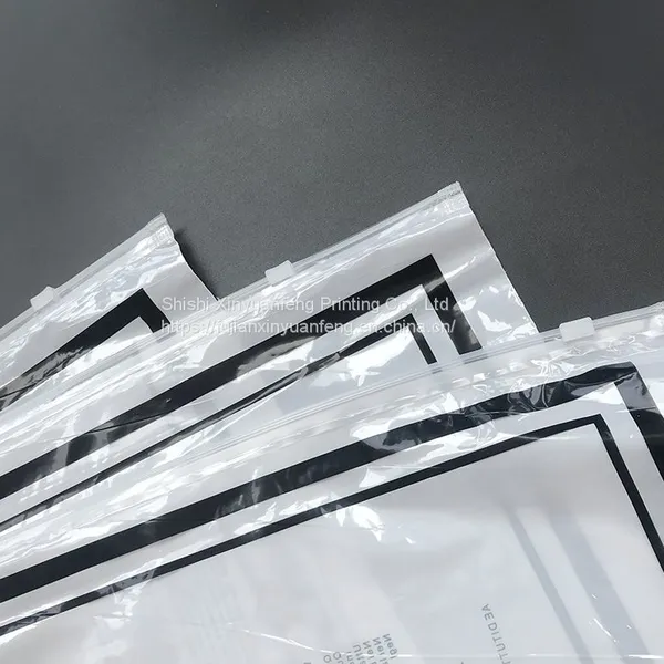 Custom Pe Cpe Plastic Packaging Bag With Zipper for Clothing photo-3