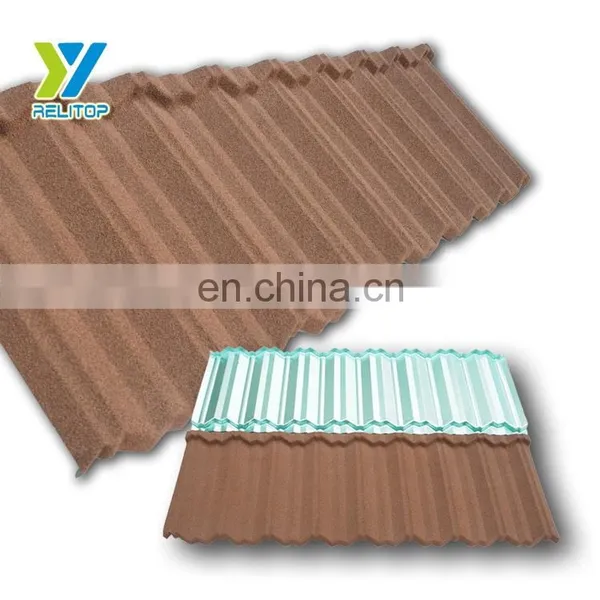 Aluminum Zinc Metal Stone Coated Metal Roof Tile / Stone Chip Coated Roofing Price photo-5