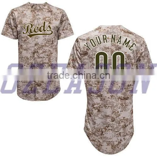 Hot Sale Dri Fit Camo Softball/baseball t Shirt Jersey for Sport Match Game Wholesale photo-4