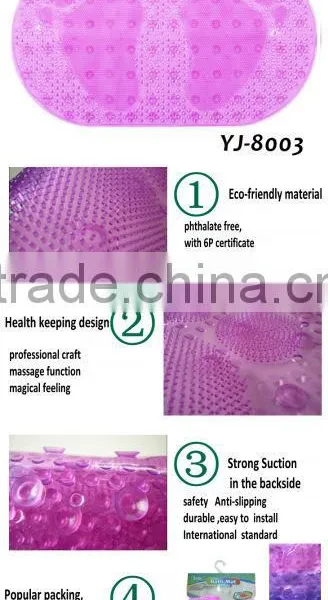 Foot Shape Bath Mat Plastic Spike Mat photo-6