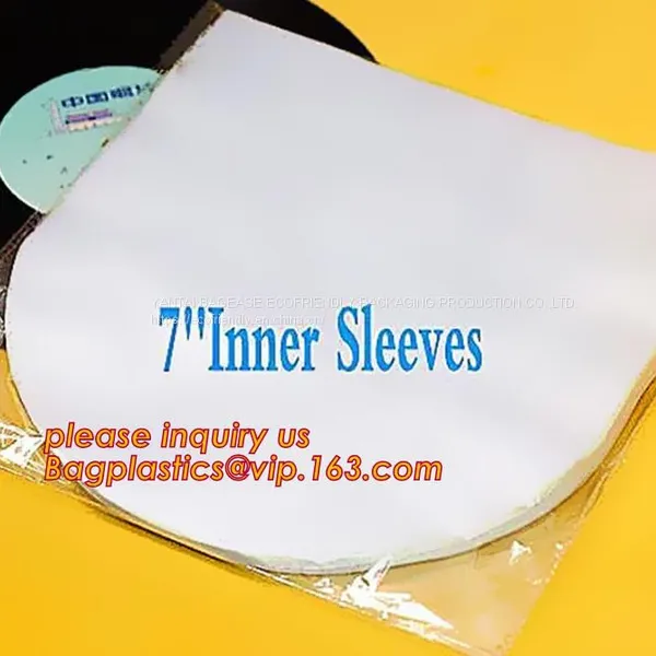 CD Sleeves, CD Bag, Biodegradable Resealable Clear Plastic Cd Sleeves Album Packaging Bags,CD Bag PP Bag CD Protective Film for Disk Bag Pack photo-2