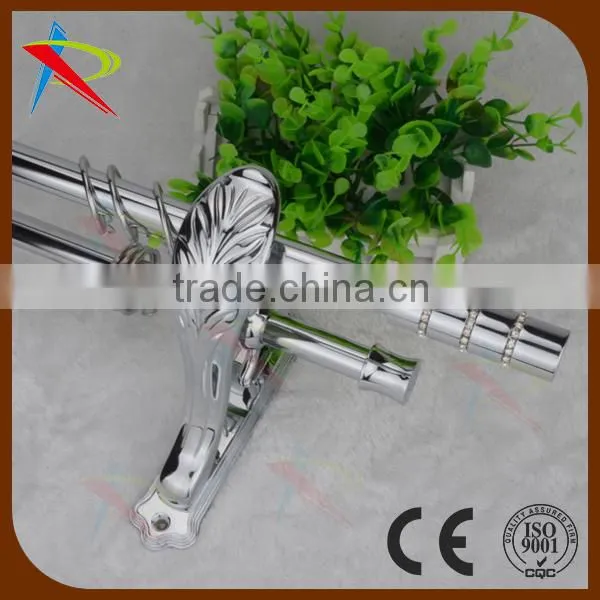 Polished Chrome Stainless Steel Shower Curtain Rod Set for Sale photo-3
