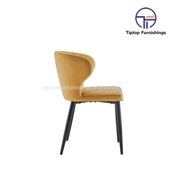Tiptop Modern Dining Table Sets 6 Chairs For Household Stainless Steel Leg Pu Leather Upholstery Side Chairs photo-3