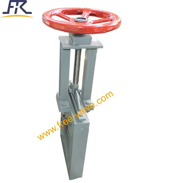 Square Flange Split Body Type Ductile Iron Body Knife Gate Valve photo-3