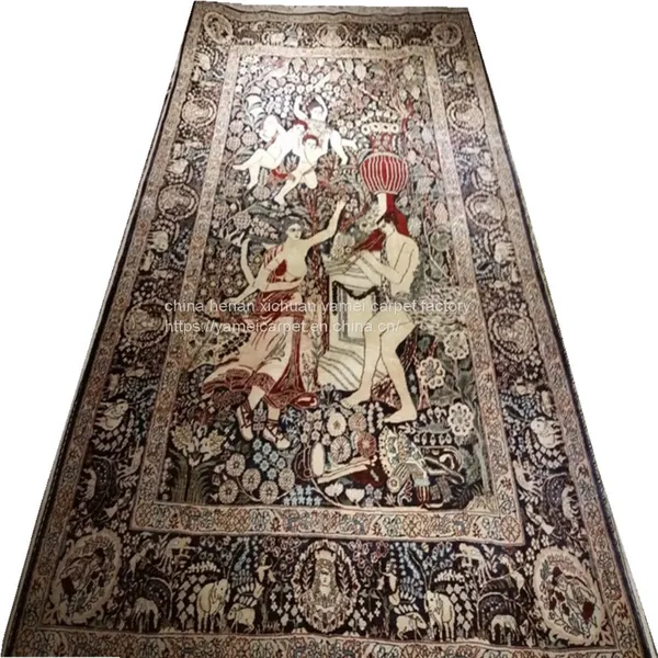 5x8ft the Story of Eden Handmade Silk Rug for Home Decoration photo-2