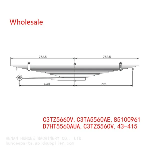 C3TZ5660V, C3TA5560AE, 85100961, D7HT5560AUA, C3TZ5560V, 43-415 Medium Duty Vehicle Rear Wheel Spring Arm Wholesale For Ford photo-2