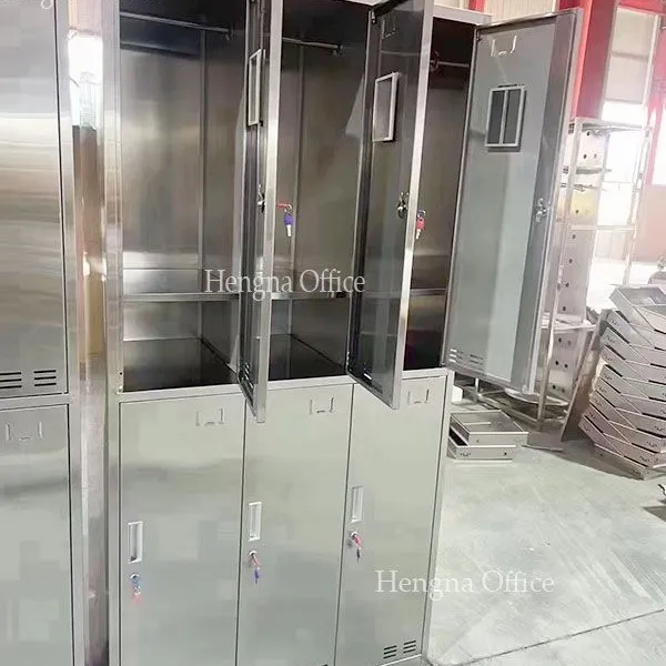 Multi-Comp Stainless Steel Locker With Name Card Slot — School Grade for Public Facility photo-3
