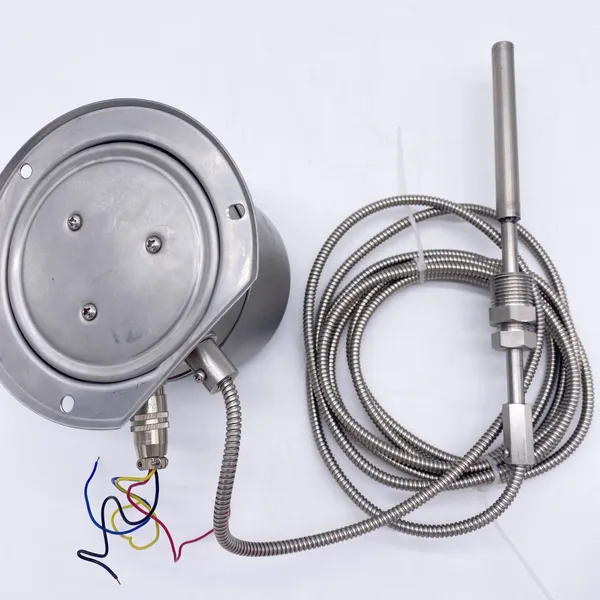 Industrial Capillary Oil Level Temperature Gauge Thermometer Pressure Temperature Measurement Stainless Steel photo-4