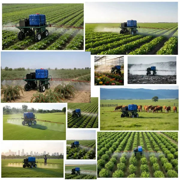 Vigorun SPRY600 Tractor Sprayer, 4-stroke Petrol Engine, Pump, 60V Motor, for Berry Farms photo-4