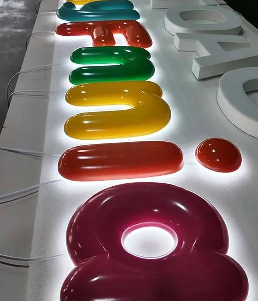 Factory Direct Baked Paint Finish Backlit Letter Electronic Signs Channel Letter For Storefront Sign Domed Led Letters photo-4
