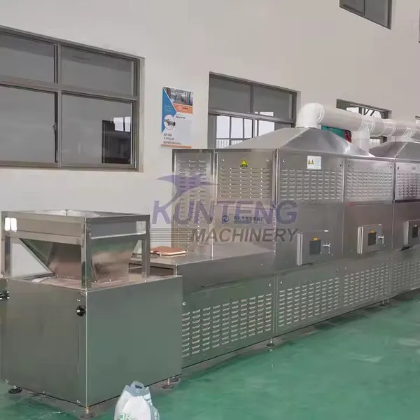 Industrial Microwave Protein Worm Drying Machine Insect Puffing Dryer Fish Bird Pet Feed Sterilization Drying Equipment EPC photo-3