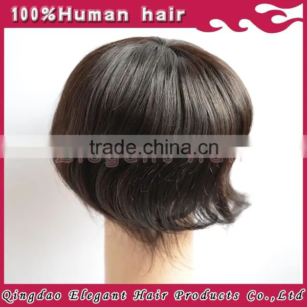 Qingdao Hairpiece Factory Unprocessed Brazilian Virgin Hair Bleach Knots Grade 5aaaaa re my Hair Toupee photo-2