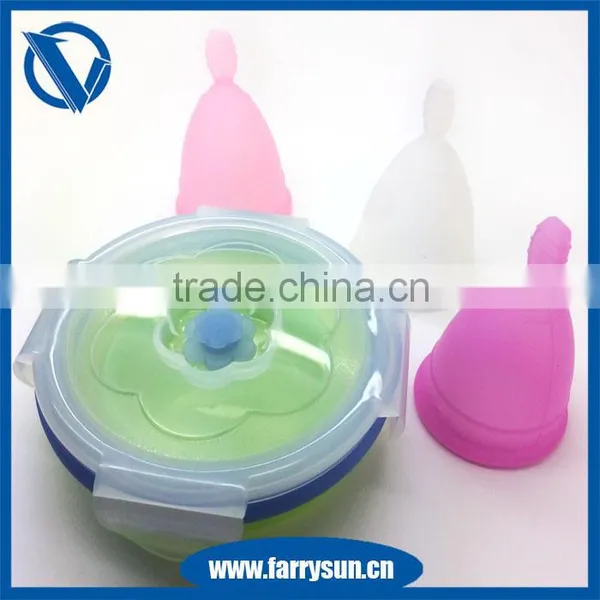 Resuable Lady Cup S/L Size FDA Approved Medical Grade Silicone Menstrual Cup photo-4