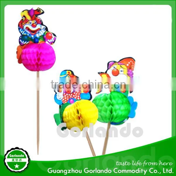 Wholesale Party Decorative Honeycomb Food Picks Cocktail Appetizer Picks