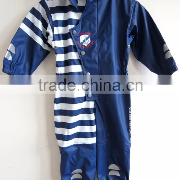 Kids Breathable and Waterproof Outdoor Overall Rainsuit for Children
