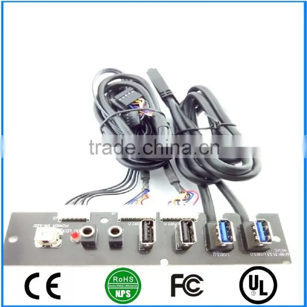 Front Panel Dual USB3.0+Dual USB2.0 HD AUDIO+LED SW Computer Case Front Panel Cable photo-2