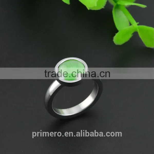 Natural Tiger Eye Stainless Steel Opal Stone Finger Ring Women Ring Bijoux Fashion photo-3
