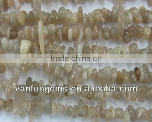 Wholesale Wholesale Natural Irregular Natural Moonstone Center Drill Polished photo-3
