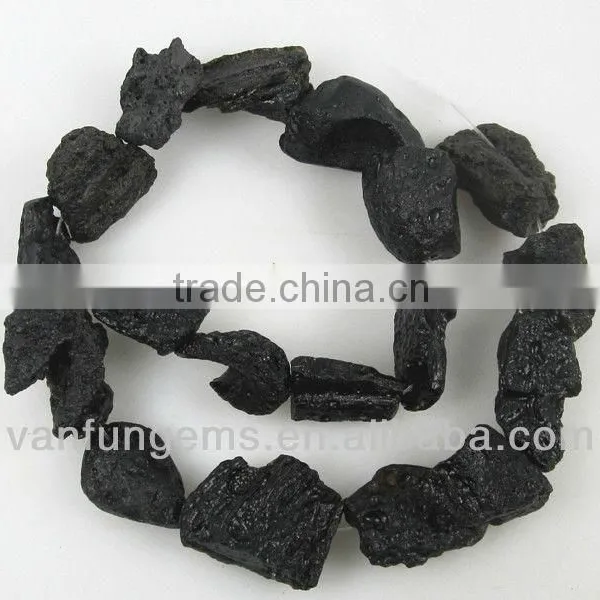 Natural Loose Gemstone Nugget Tekite Nugget Beads for Jewelry and Decoration photo-4