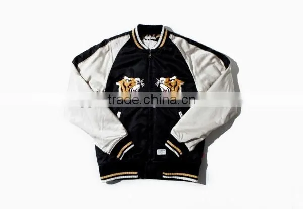 Customized Made Nylon Satin Jacket,Customized Made Nylon Letterman Jacket,Customized Made Nylon Letterman Jacket photo-2