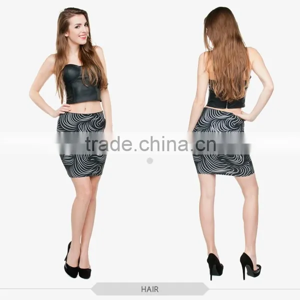 Women Fashion Summer Sexy Girls Tight Slim Mini Skirt High Quality 3d Digital Full Print Custom Hot Sale Tube Stretchy Skirt photo-2