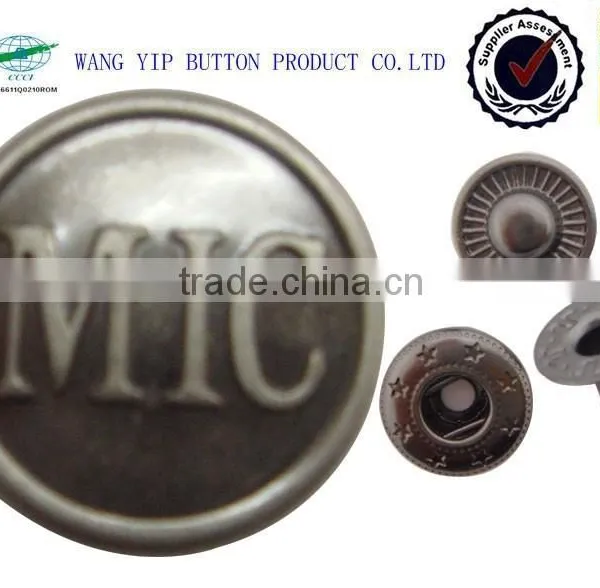 14mm metal snap button kraft envelope with button and string closure