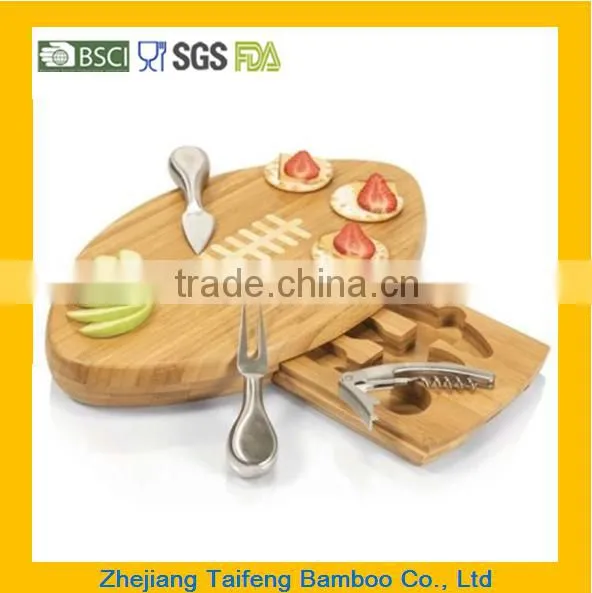 Totally Bamboo Football Cutting Board / Serving Platter New photo-6