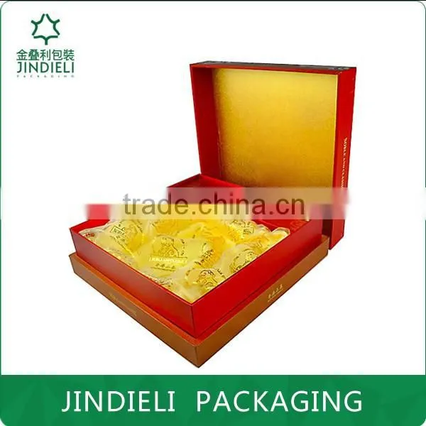 Beauty Red Nice Paper Wooden Gift Box Packaging photo-3