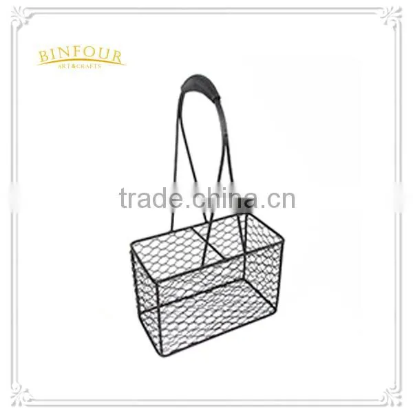 Metal Wire Desk Storage Basket Sundries Basket Fruit Basket for Home Deco photo-5