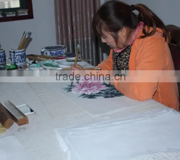 Chinese Cuture Unique Gifts 100% Handmade Painting Yu Mian Tao Hua photo-6