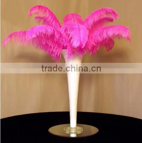 Wedding Decoration Hot Pink Color Ostrich Feathers photo-4